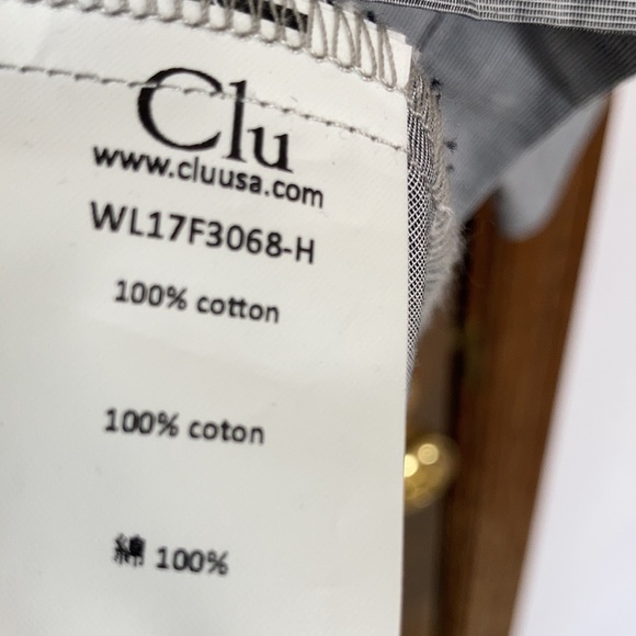 Clu blouse with ruffle sleeves 100% cotton top size M - Picture 10 of 16